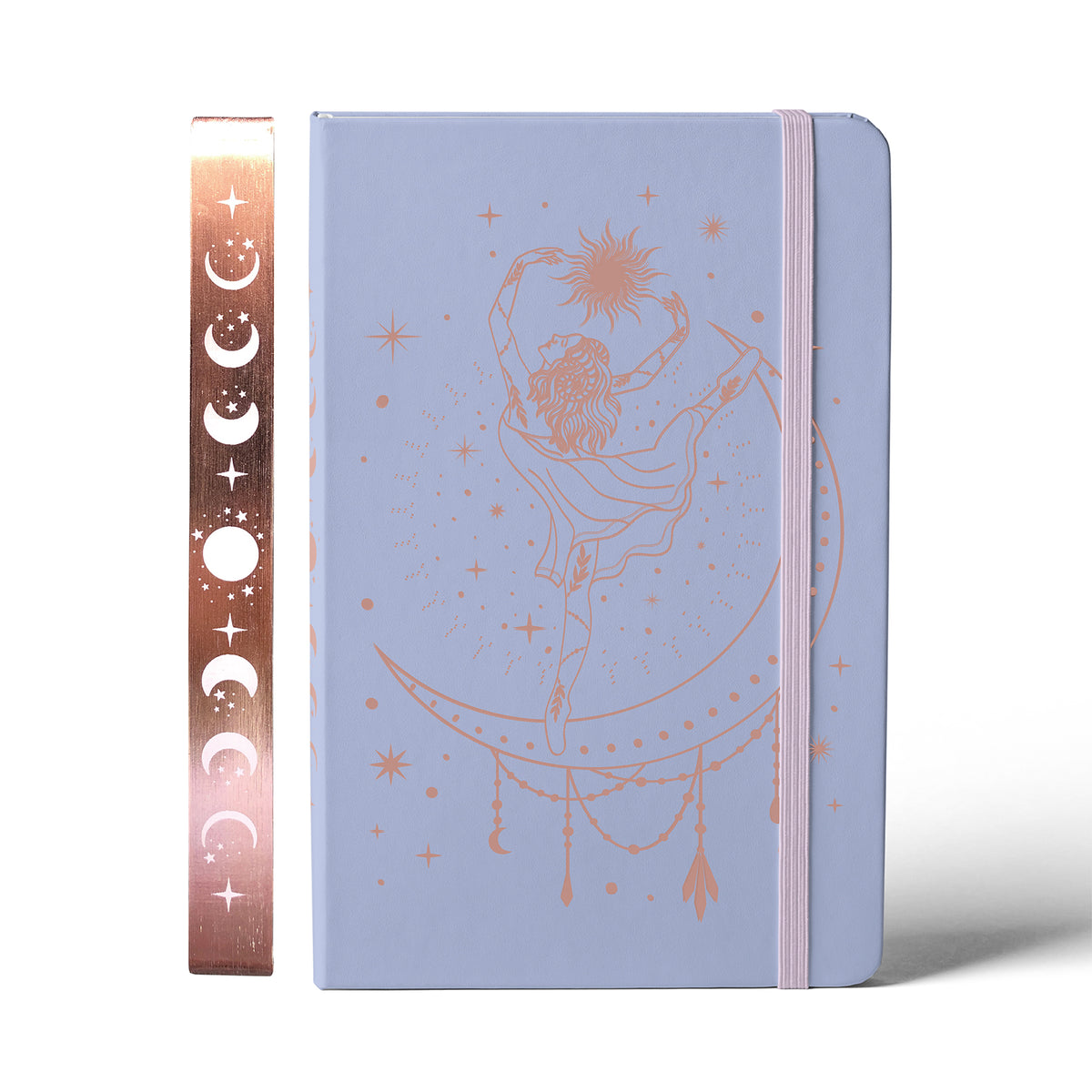 180GSM Bamboo Paper A5 Bullet Dotted Journal Dot Grid Notebook ROSE GOLD Edges And Engrave MOONS BUJO Lovers