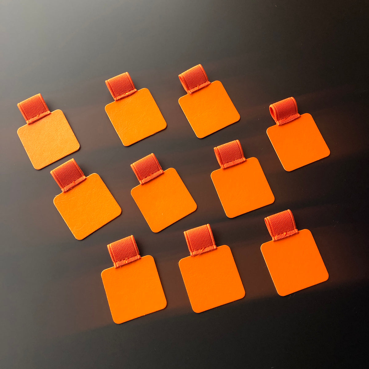 Self-Adhesive PU Leather Pen Clip Pencil Elastic Loop Holder For Notebooks Journals Planners