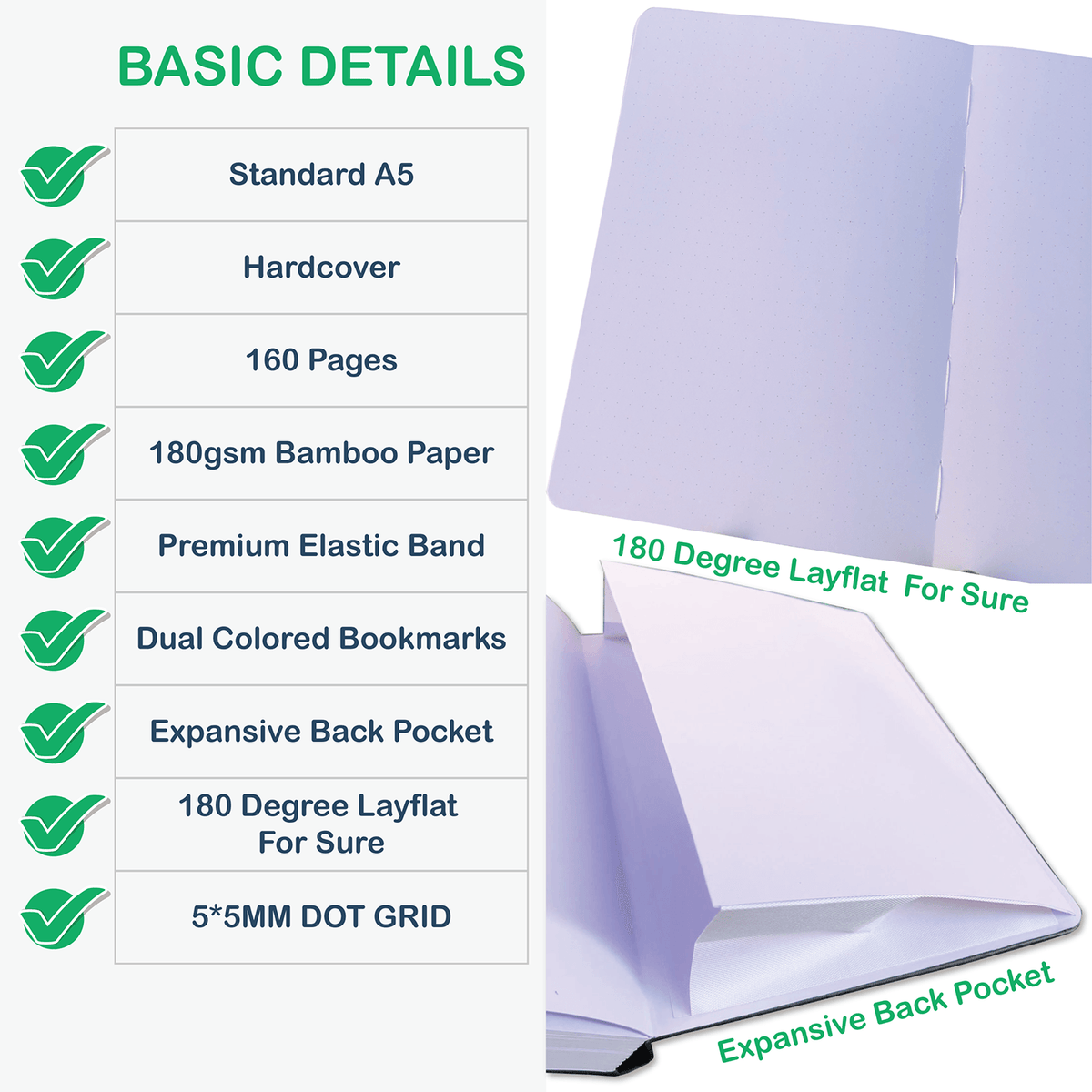 Custom Bullet Dotted Journal, Buy 100PCS Basic , ONLY US$199 - bukenotebook