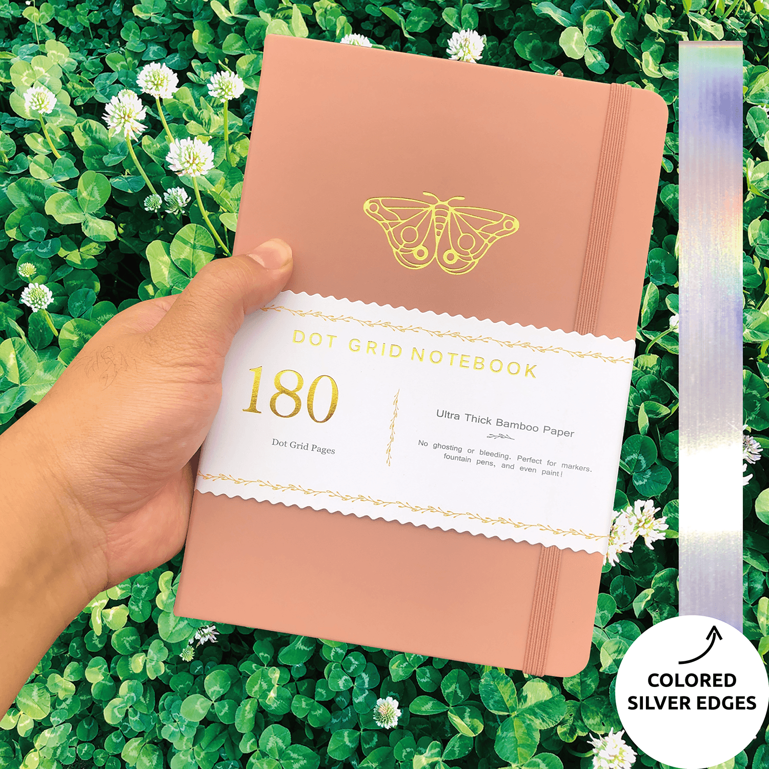 bambus journal 180gsm Bamboo Paper A5 Butterfly Bullet Journal Dot Grid Notebook