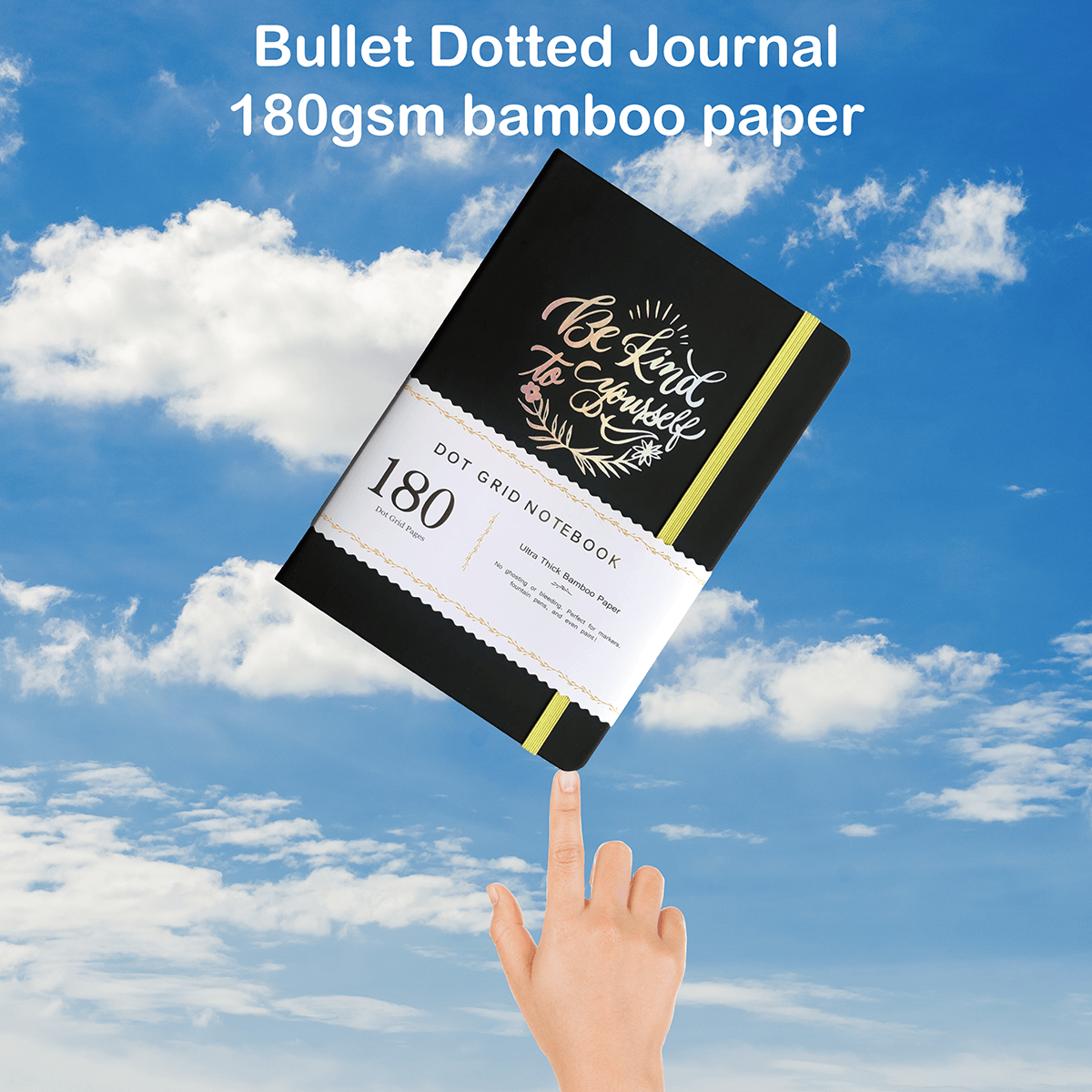 180GSM Paper Bullet Journal PU Leather Hardcover - bukenotebook