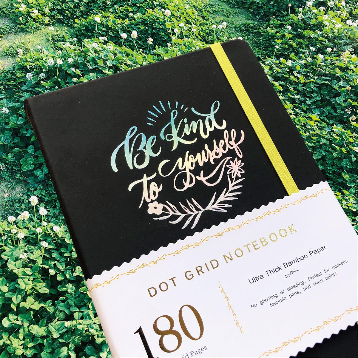 180GSM Paper Bullet Journal PU Leather Hardcover - bukenotebook