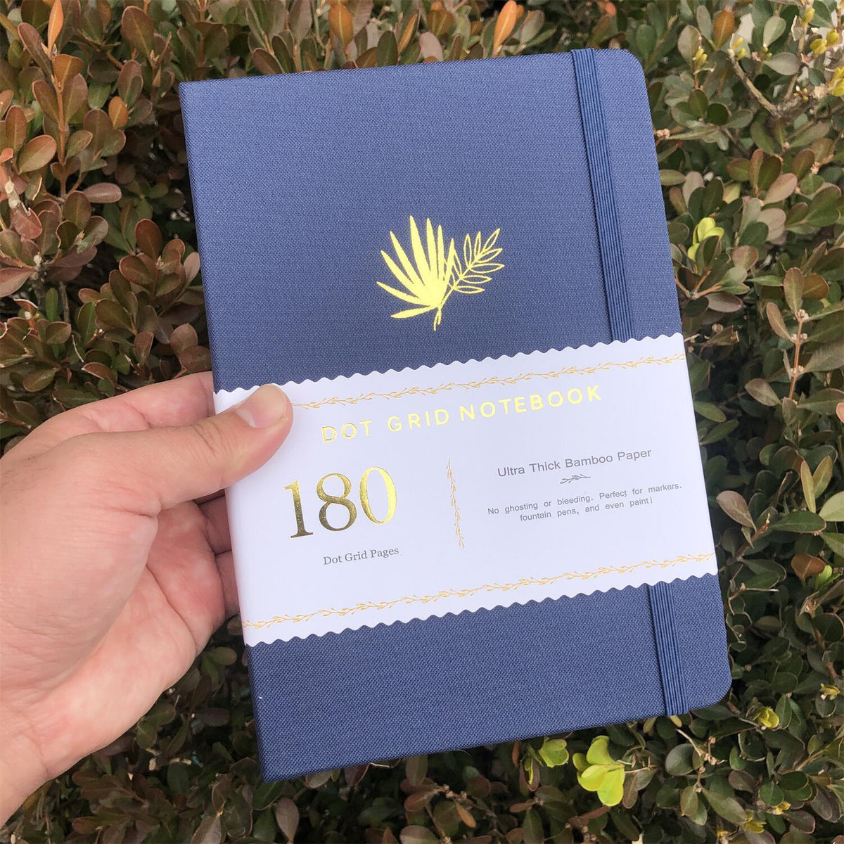 180GSM Bamboo Paper Bullet Dotted Notebook Dot Grid Journal - bukenotebook