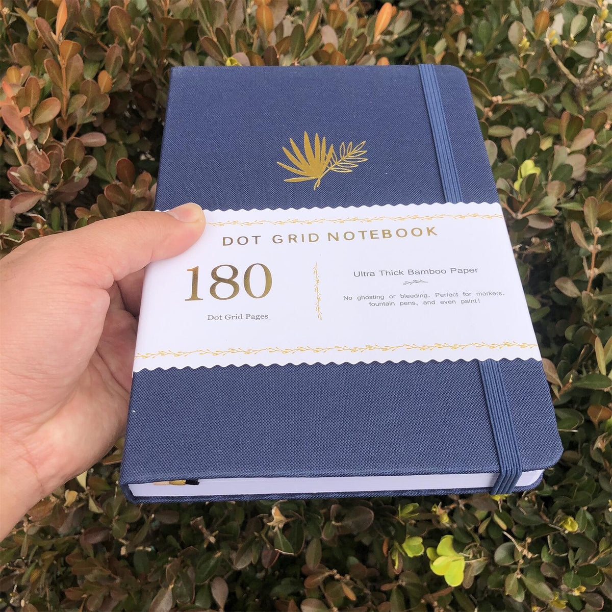 180GSM Bamboo Paper Bullet Dotted Notebook Dot Grid Journal - bukenotebook