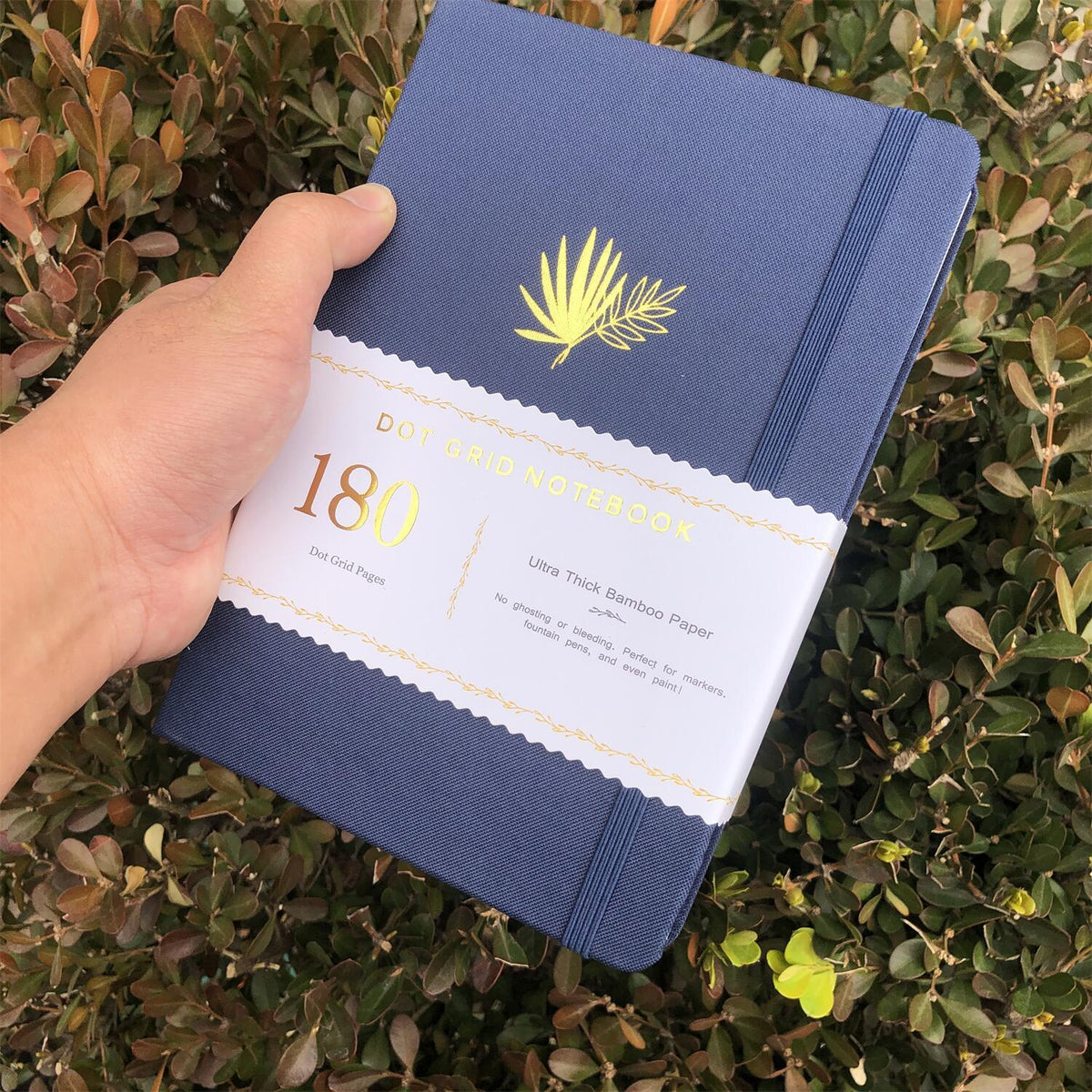 180GSM Bamboo Paper Bullet Dotted Notebook Dot Grid Journal - bukenotebook