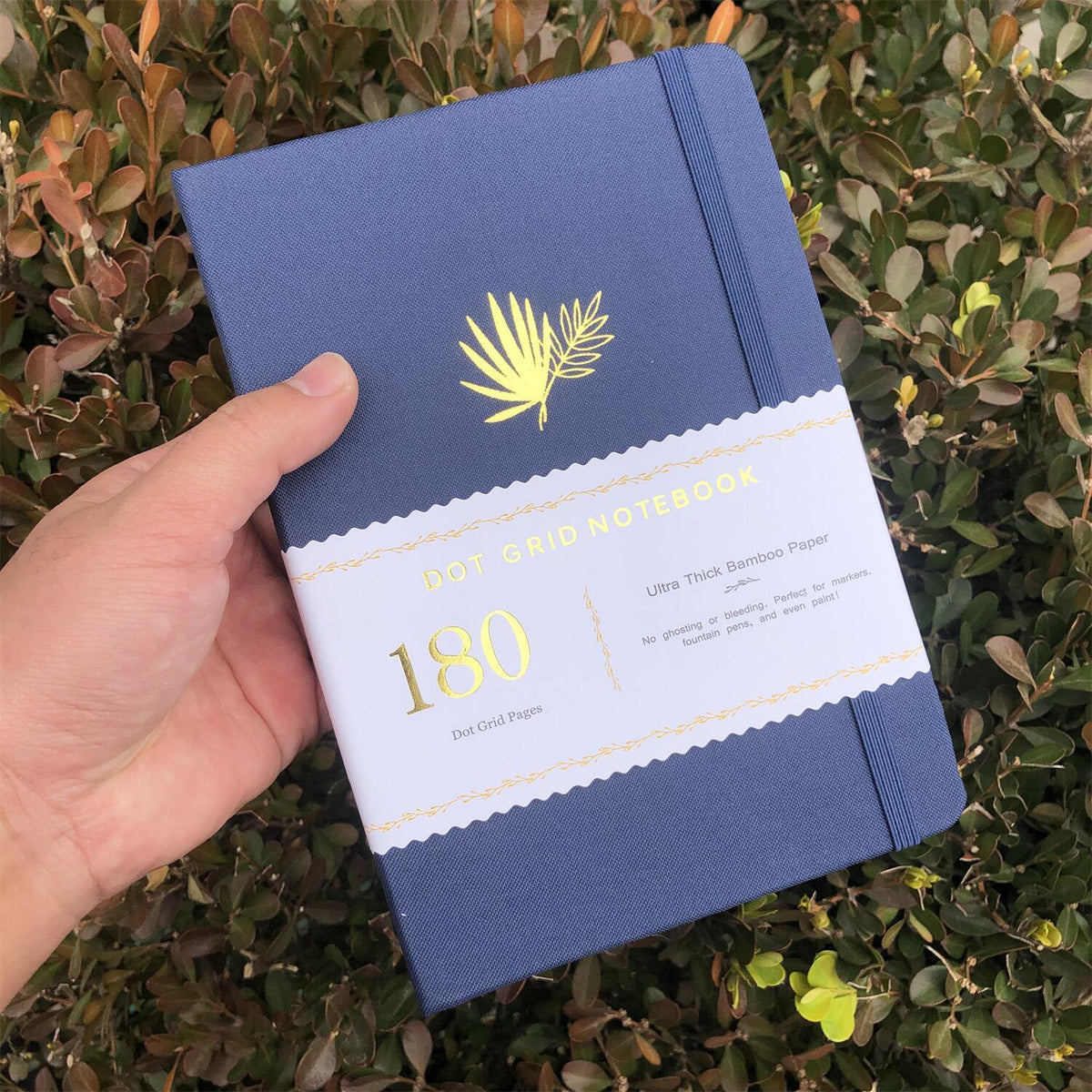 180GSM Bamboo Paper Bullet Dotted Notebook Dot Grid Journal - bukenotebook
