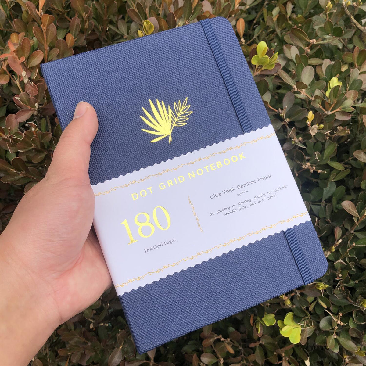 180GSM Bamboo Paper Bullet Dotted Notebook Dot Grid Journal - bukenotebook