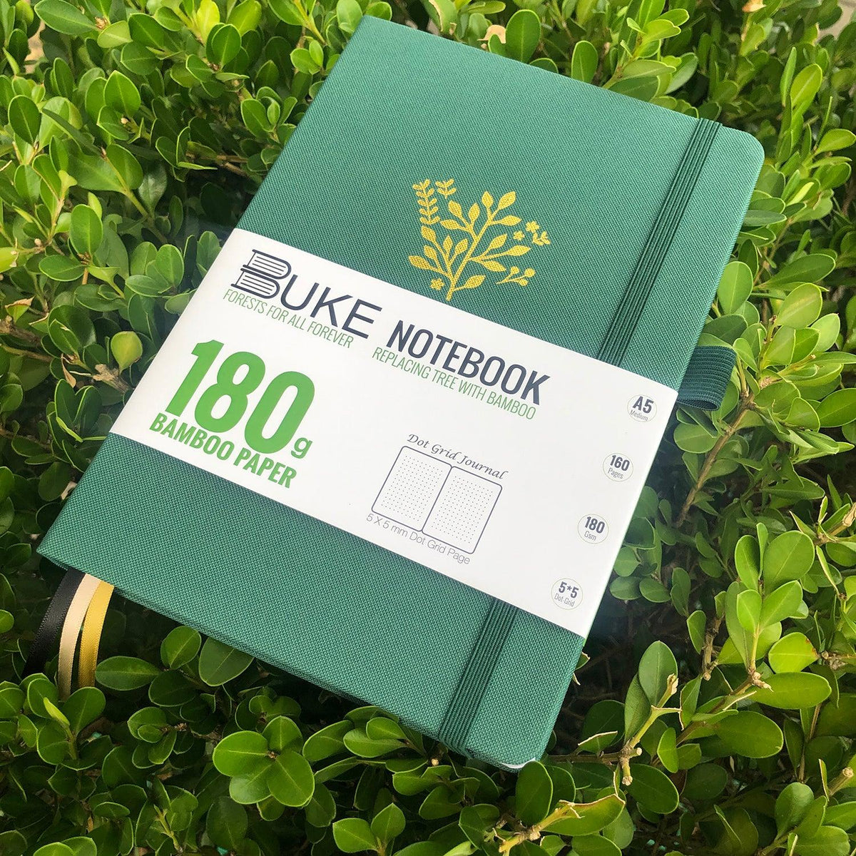 180gsm Bamboo Paper BULLET JOURNAL 180gsm BAMBOO PAPER Dotted Notebook - bukenotebook