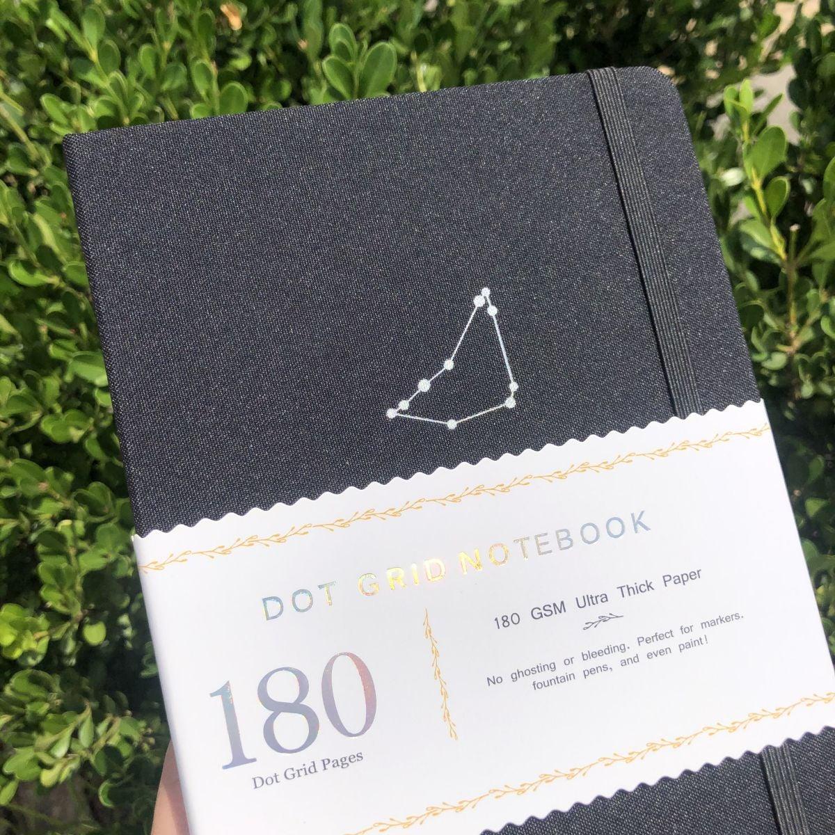 A5 Zodiac Capricorn Bullet Journal Dot Grid Notebook - bukenotebook