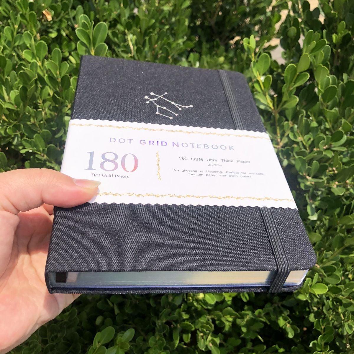 A5 Zodiac Gemini Bullet Journal Dot Grid Notebook - bukenotebook
