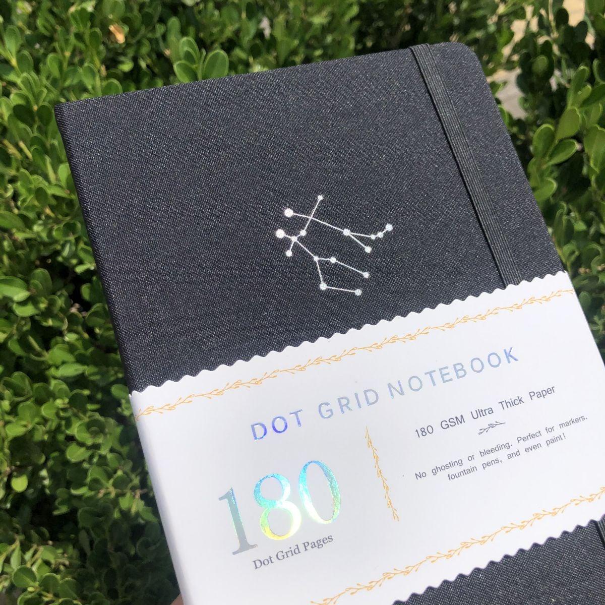 A5 Zodiac Gemini Bullet Journal Dot Grid Notebook - bukenotebook