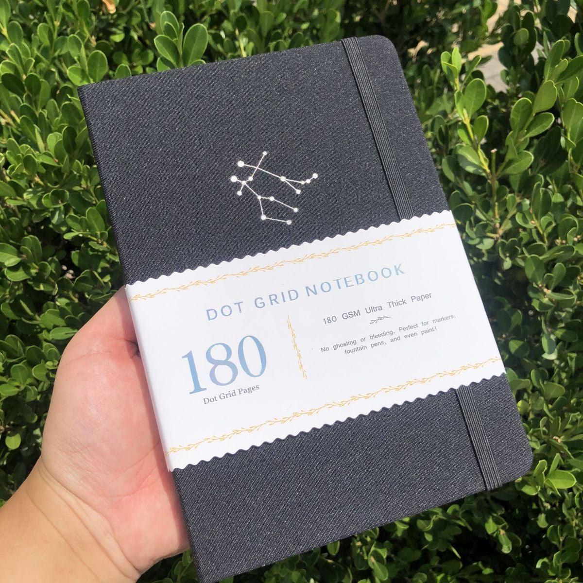 A5 Zodiac Gemini Bullet Journal Dot Grid Notebook - bukenotebook