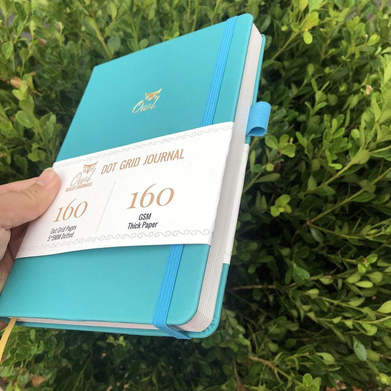 bullet journal 160gsm paper review owl bule cover