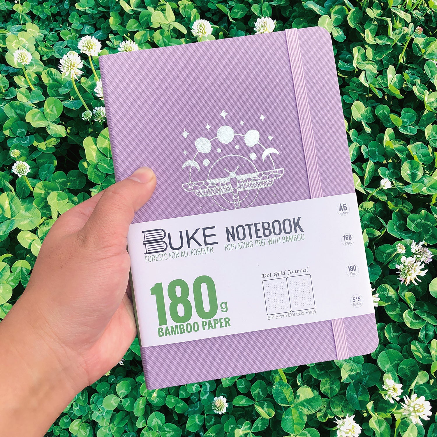 BUKE Bullet Journal Waterproof Fabric Cover Material - 180GSM Bamboo Paper