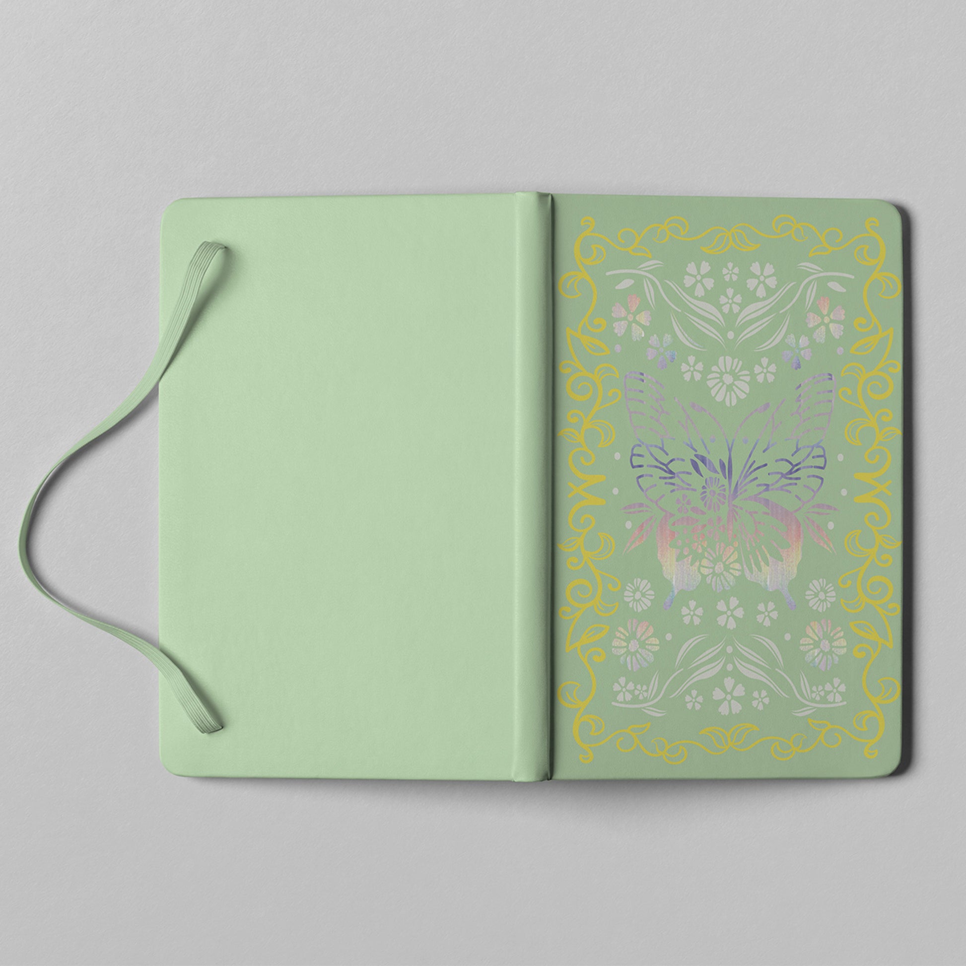 BUKE Butterfly Holographic Dot Grid Notebook 160gsm Bamboo Paper-9