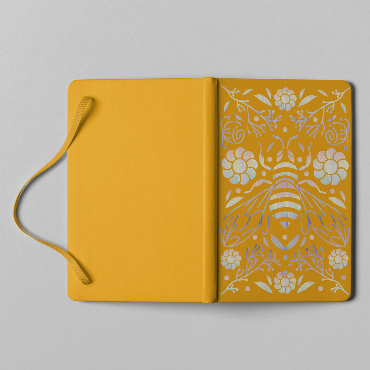 160GSM Bamboo Paper Bullet Dotted Journal-Bees And Blossom-Orange