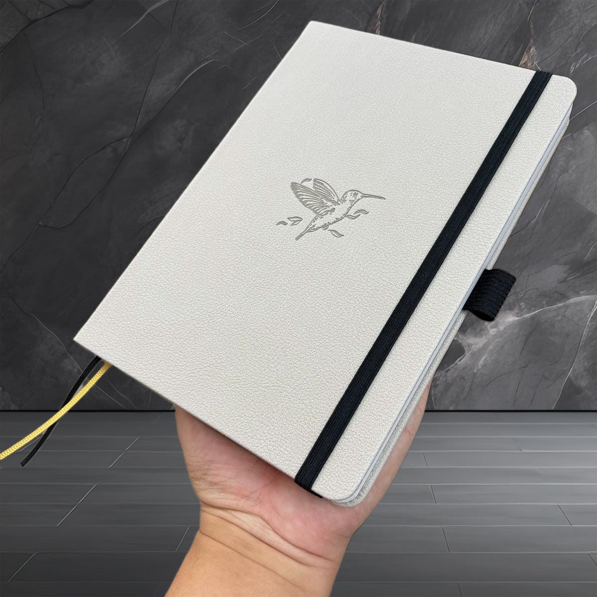 Birds- Numbered 160 Pages, 5x5mm DOT GRID Dotted Journal Notebook