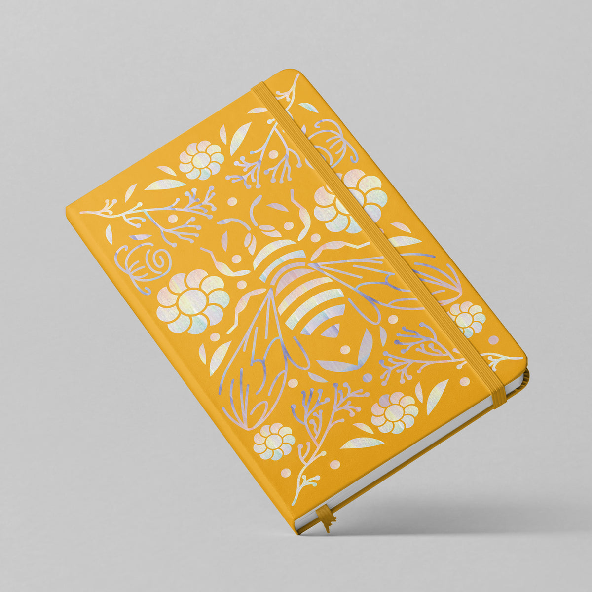 160GSM Bamboo Paper Bullet Dotted Journal-Bees And Blossom-Orange