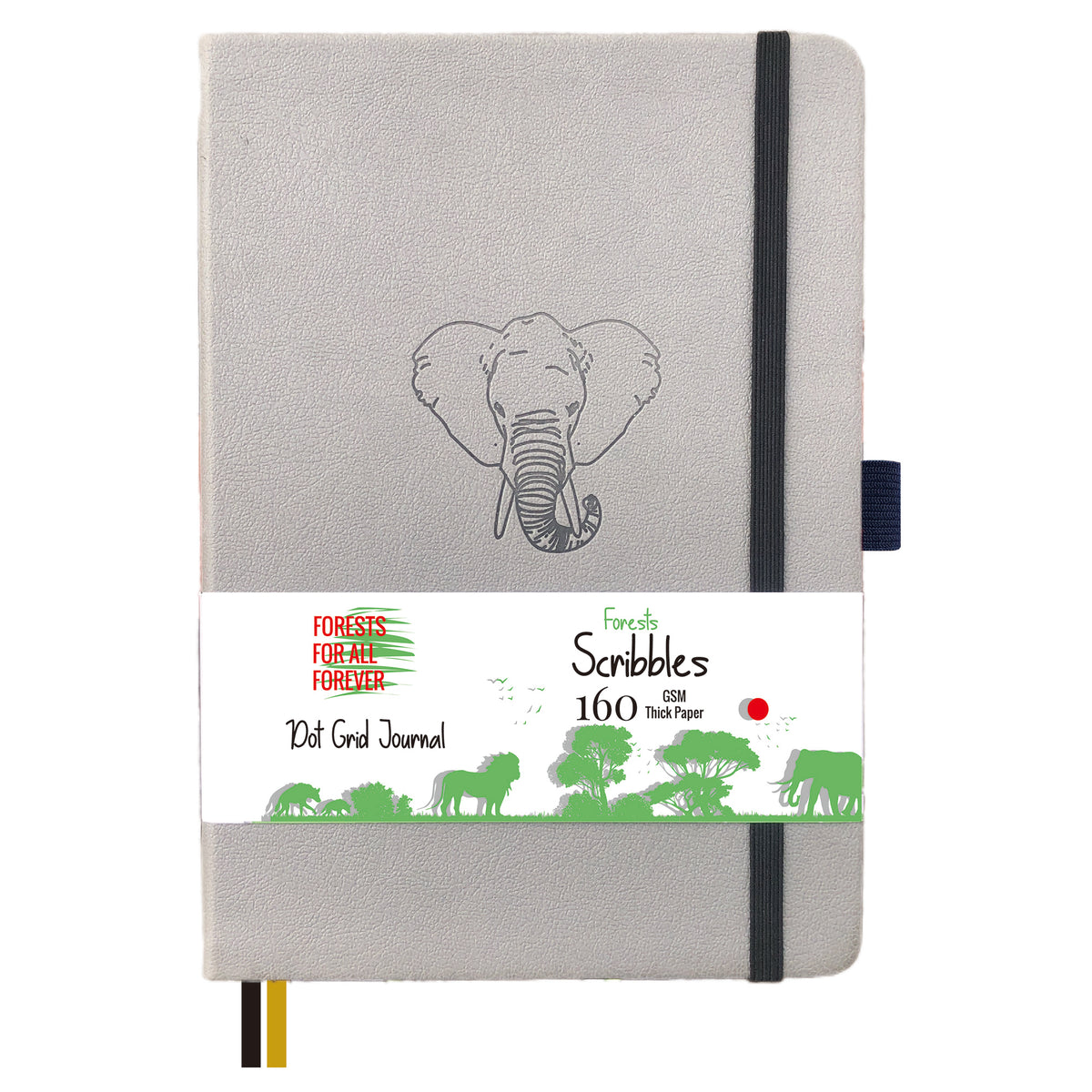 Journal à pois en papier de bambou 160 g/m², taille MOLESKINE de voyage
