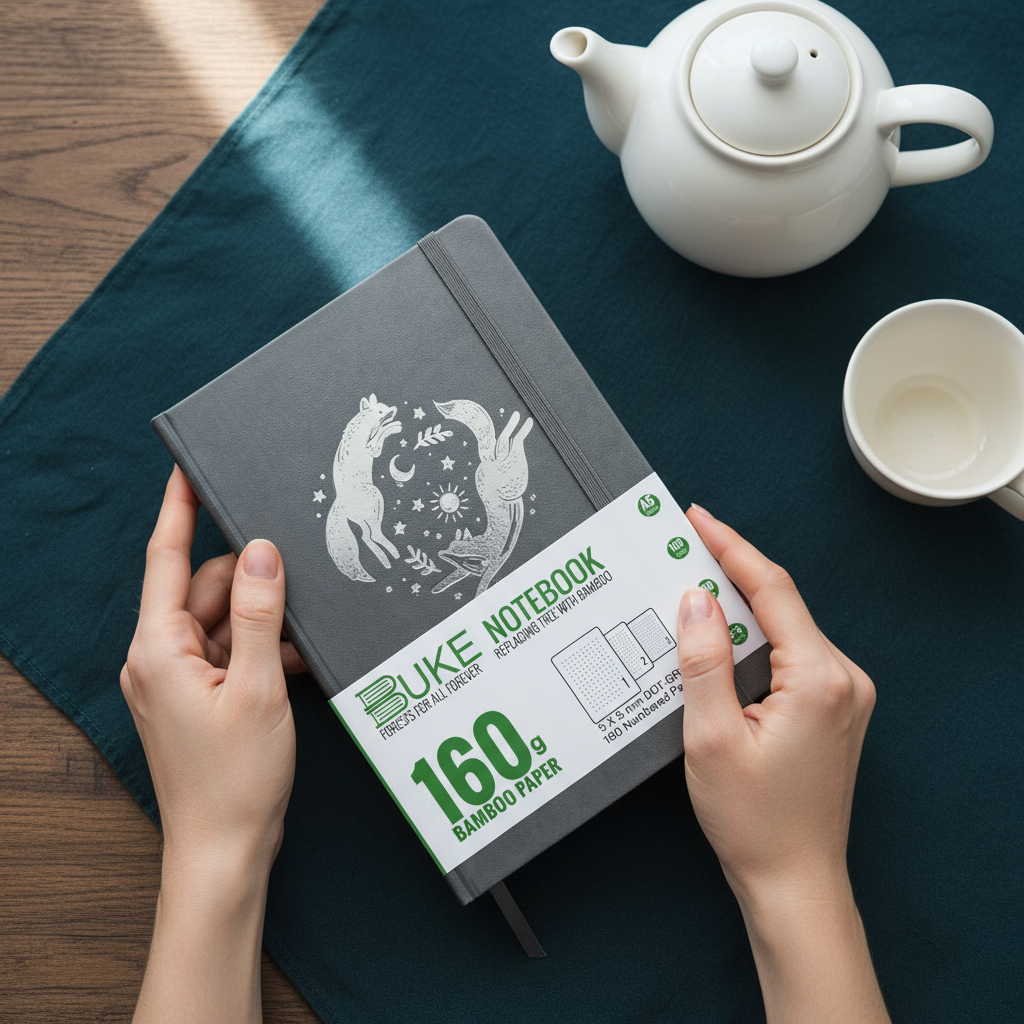 Classic A5 Dot Grid Journal, 160gsm Ultra Paper, 160 Numbered Pages, Faux Leather Cover, Perfect Birthday or Holiday Gift