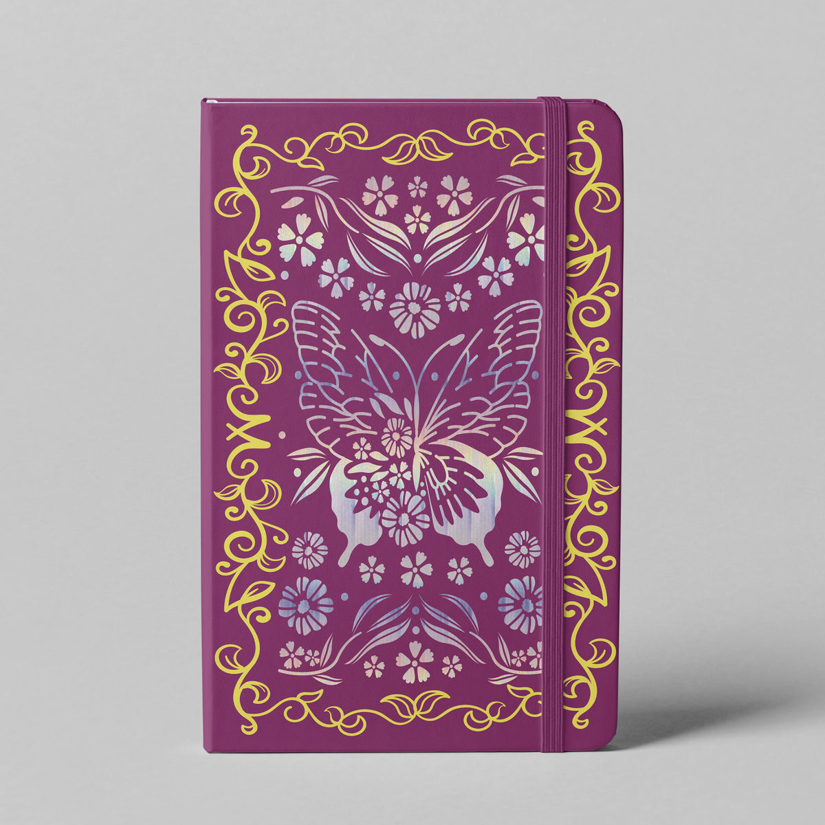 160GSM Bamboo Paper Bullet Dotted Journal- Butterfly And Frame-Green