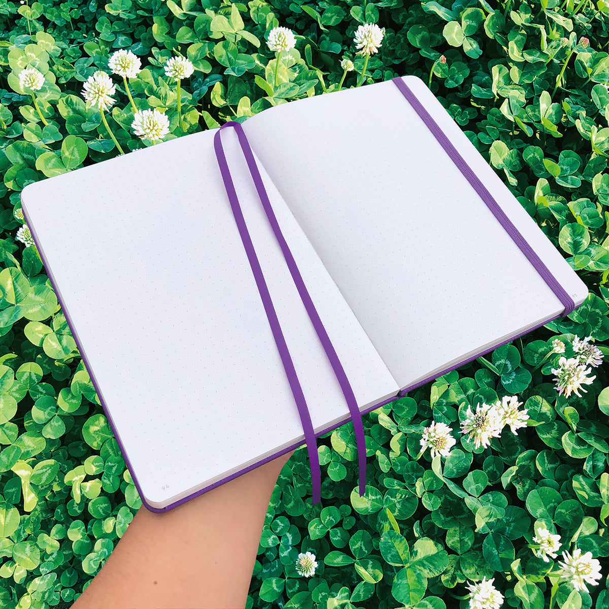 Journal à pois en papier de bambou 160 g/m², taille MOLESKINE de voyage