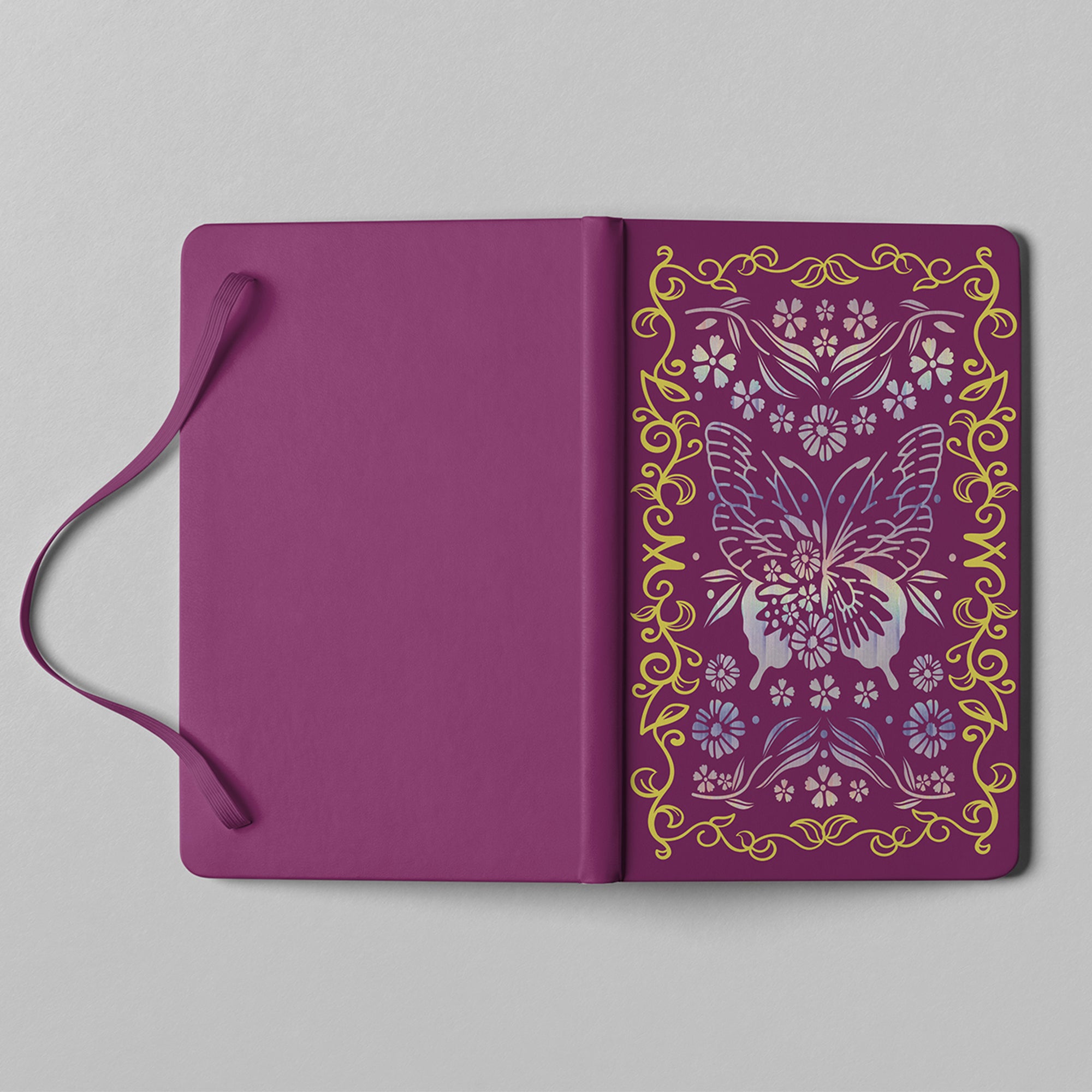 BUKE Butterfly Holographic Dot Grid Notebook 160gsm Bamboo Paper-zoom-10