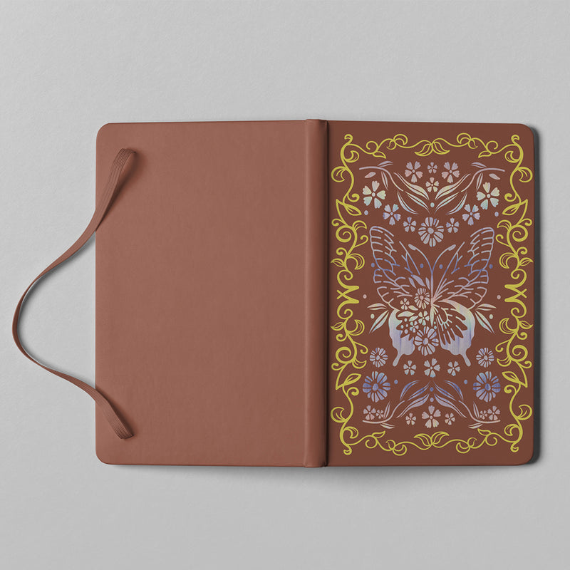 BUKE Butterfly Holographic Dot Grid Notebook 160gsm Bamboo Paper-zoom-