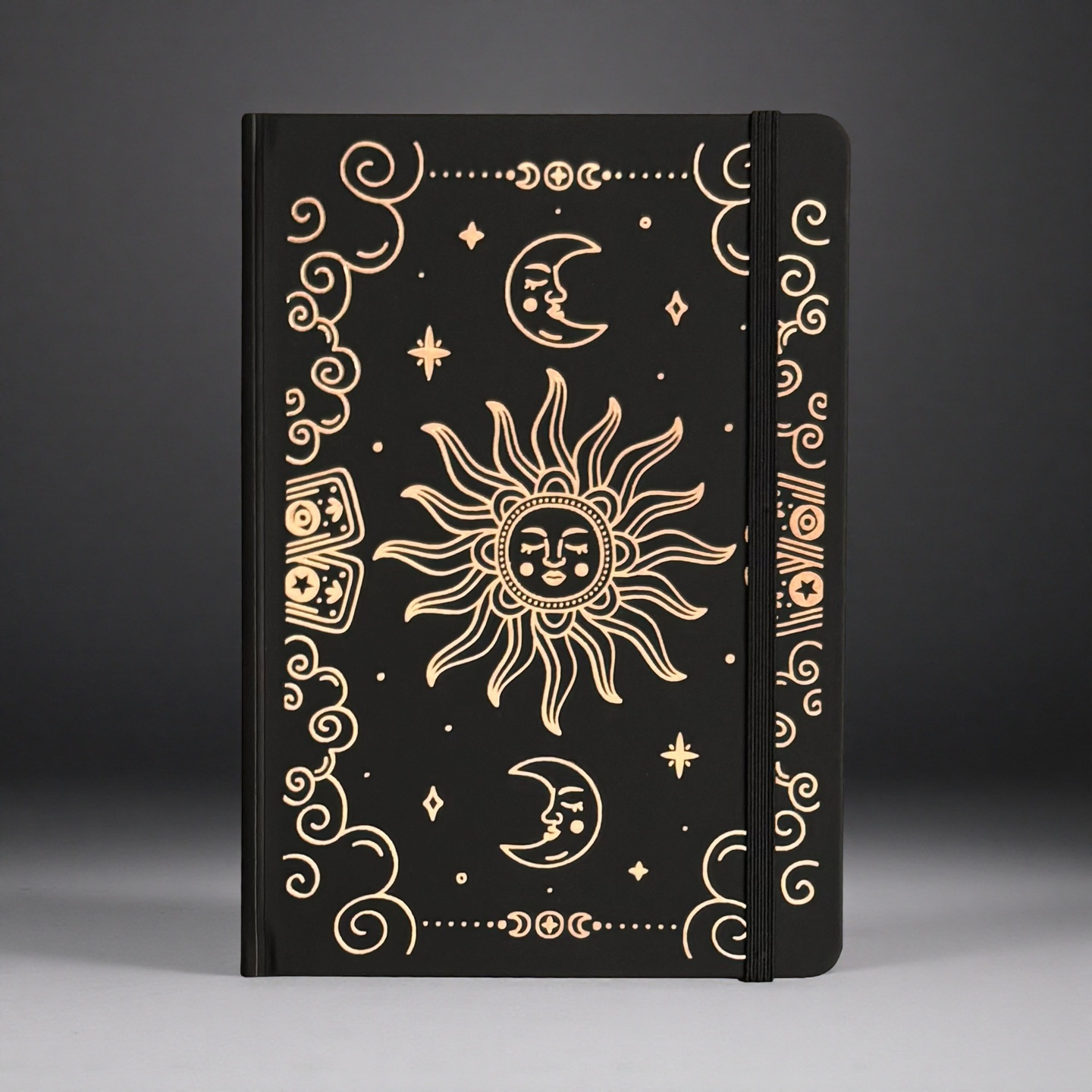 A5 Dot Grid Journal with Gold Foil Sun & Moon Astrology Cover-zoom-7
