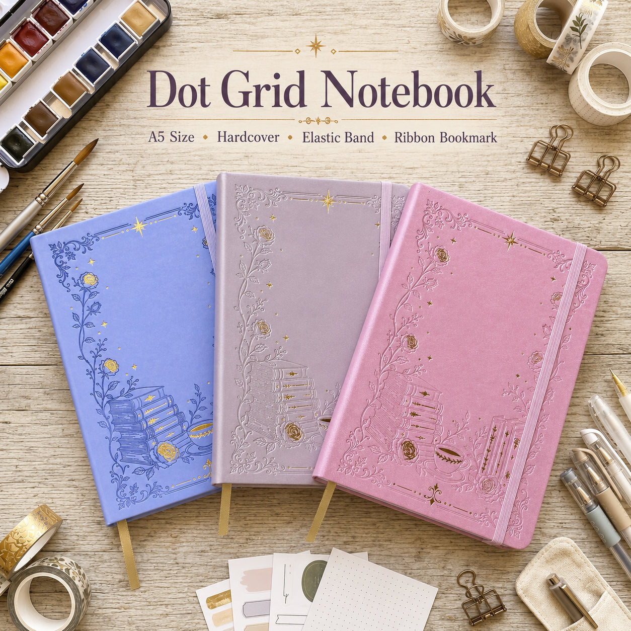 BUKE  A5 Dot Grid Notebook back cover