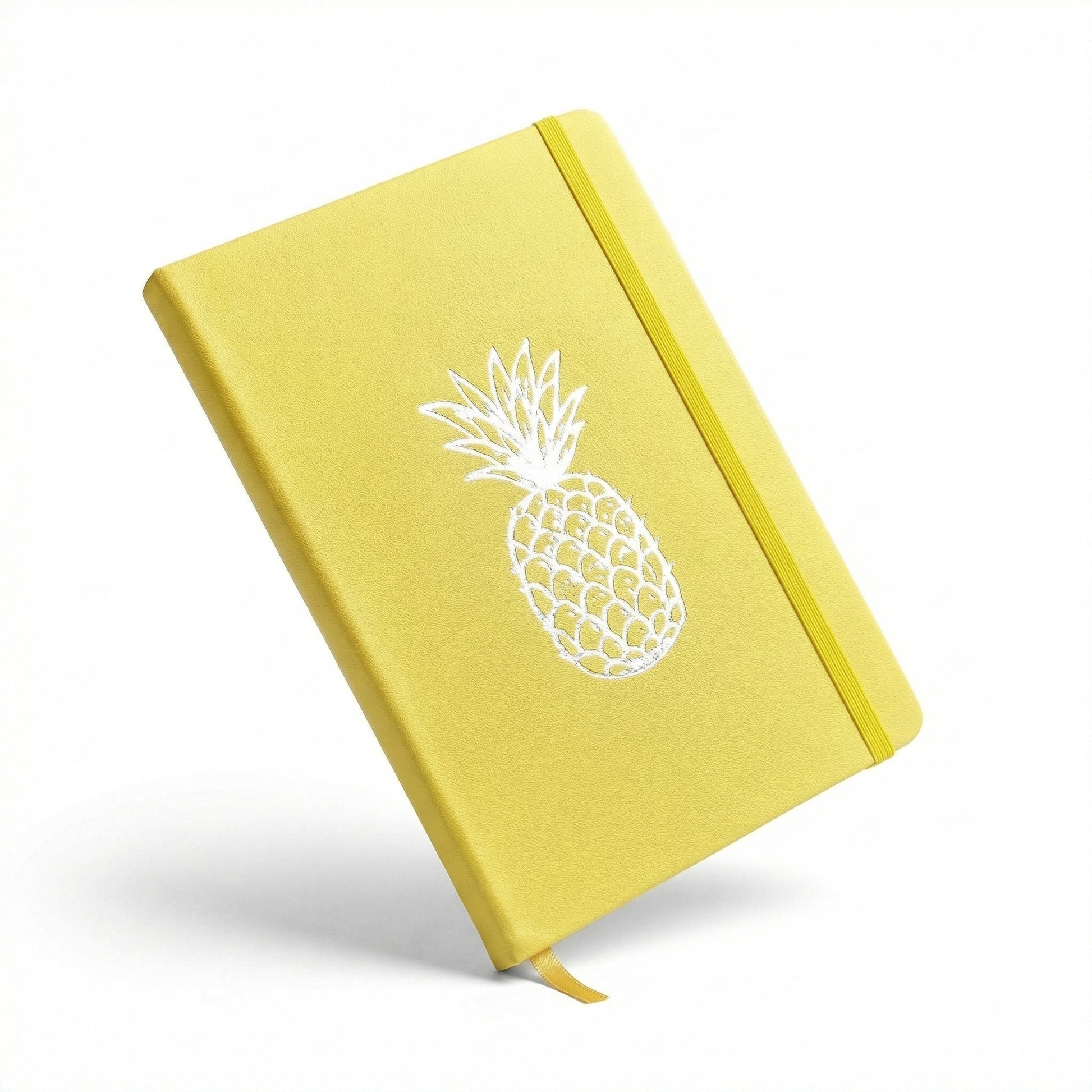 Black version of BUKE pineapple dot grid notebook