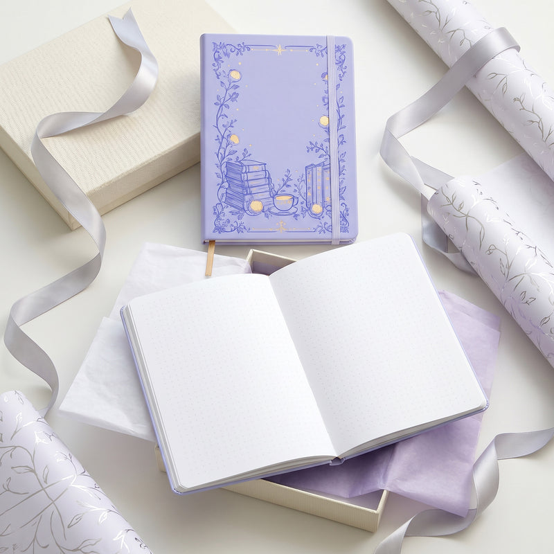 Journal à pois en papier de bambou 160 g/m², taille MOLESKINE de voyage-zoom-