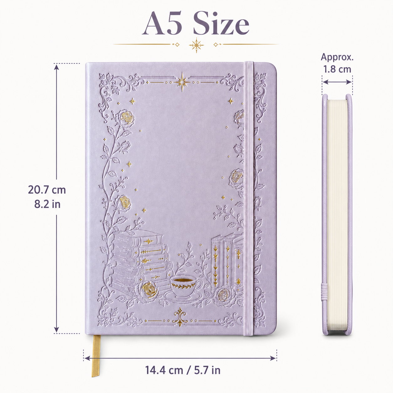 Journal à pois en papier de bambou 160 g/m², taille MOLESKINE de voyage-12