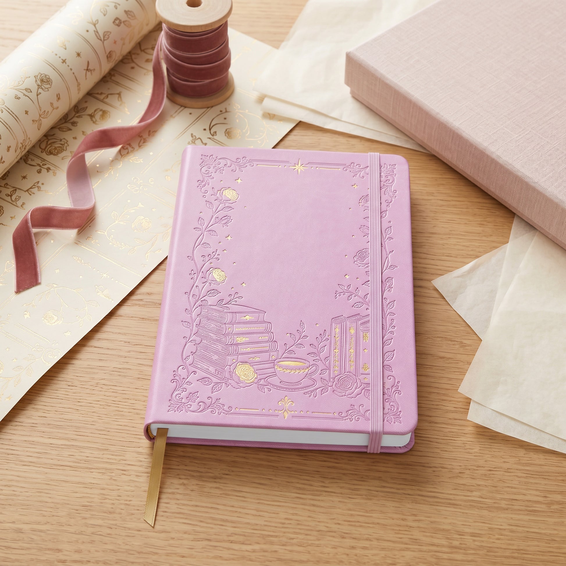 Journal à pois en papier de bambou 160 g/m², taille MOLESKINE de voyage-16