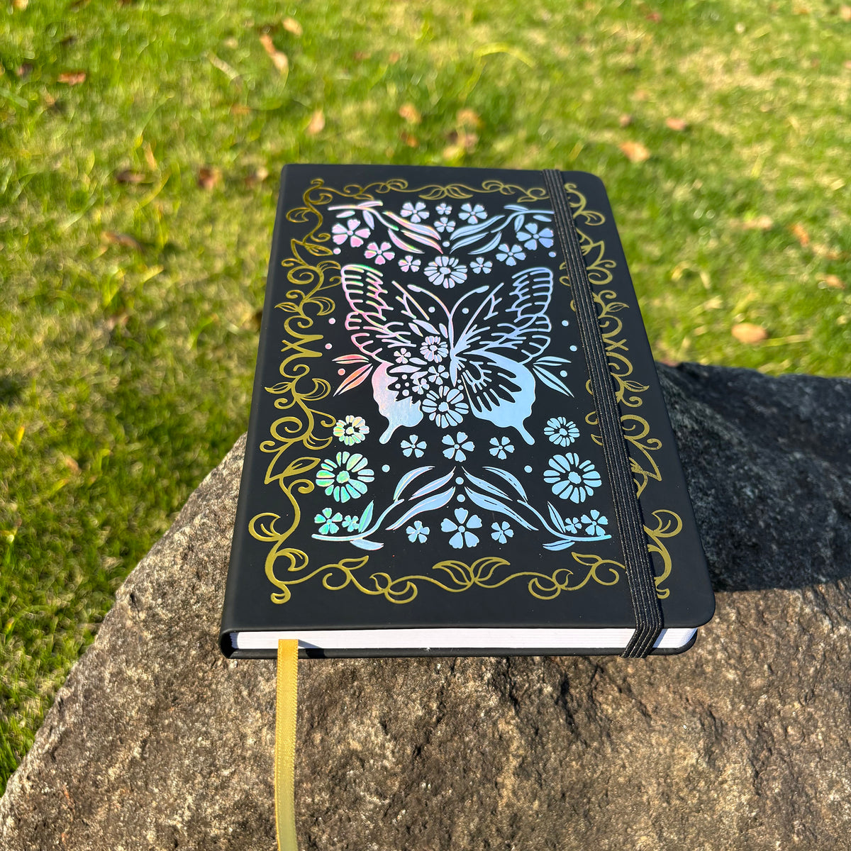 Journal à pois en papier de bambou 160 g/m², taille MOLESKINE de voyage