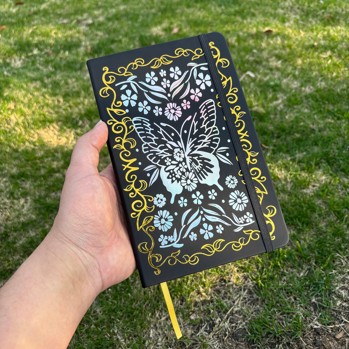 Journal à pois en papier de bambou 160 g/m², taille MOLESKINE de voyage
