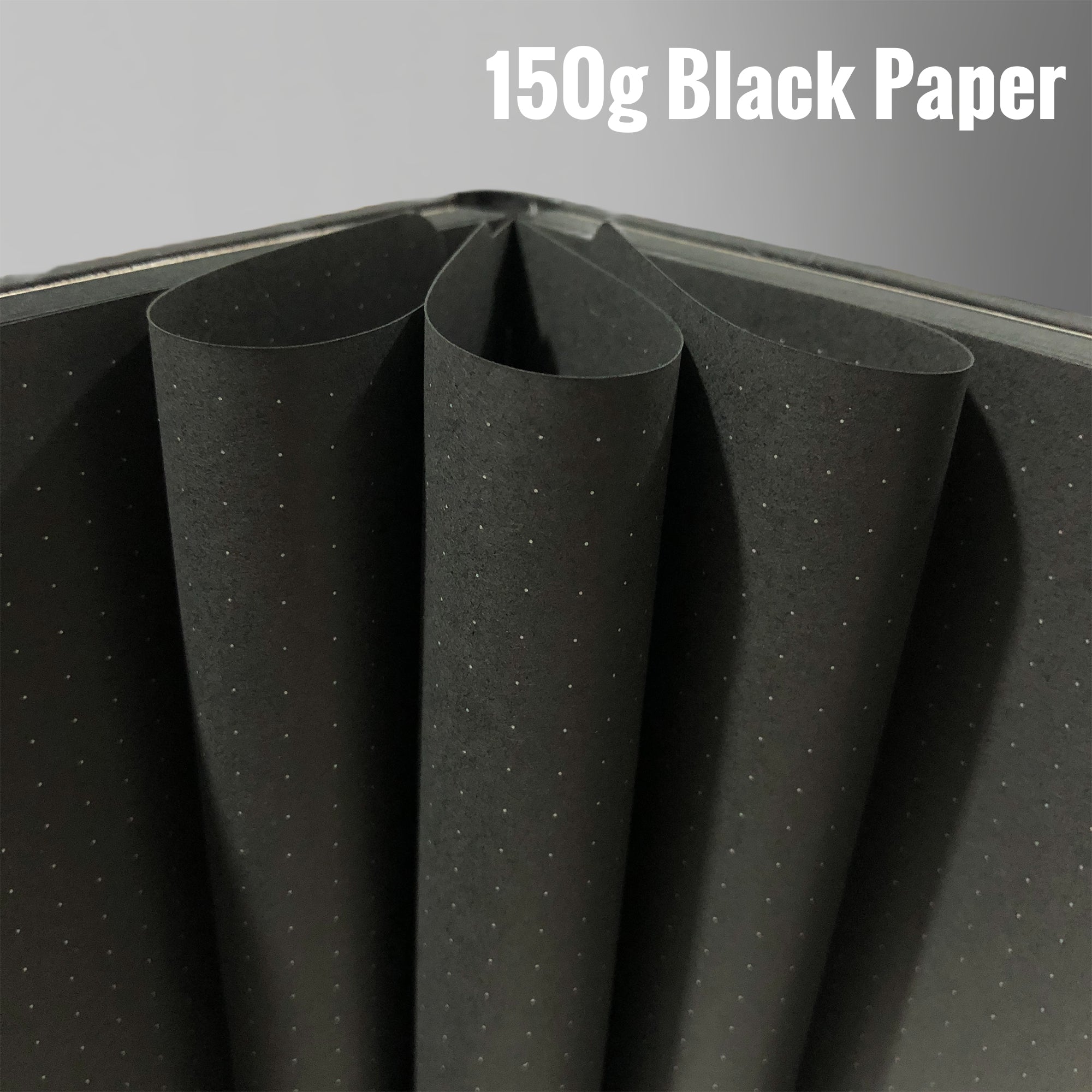 Journal à pois en papier noir de 150g, carnet de notes à grille de points de 160 Pages 5x5mm, couverture rigide en cuir PU végétalien de taille A5 avec interdiction élastique-zoom-8