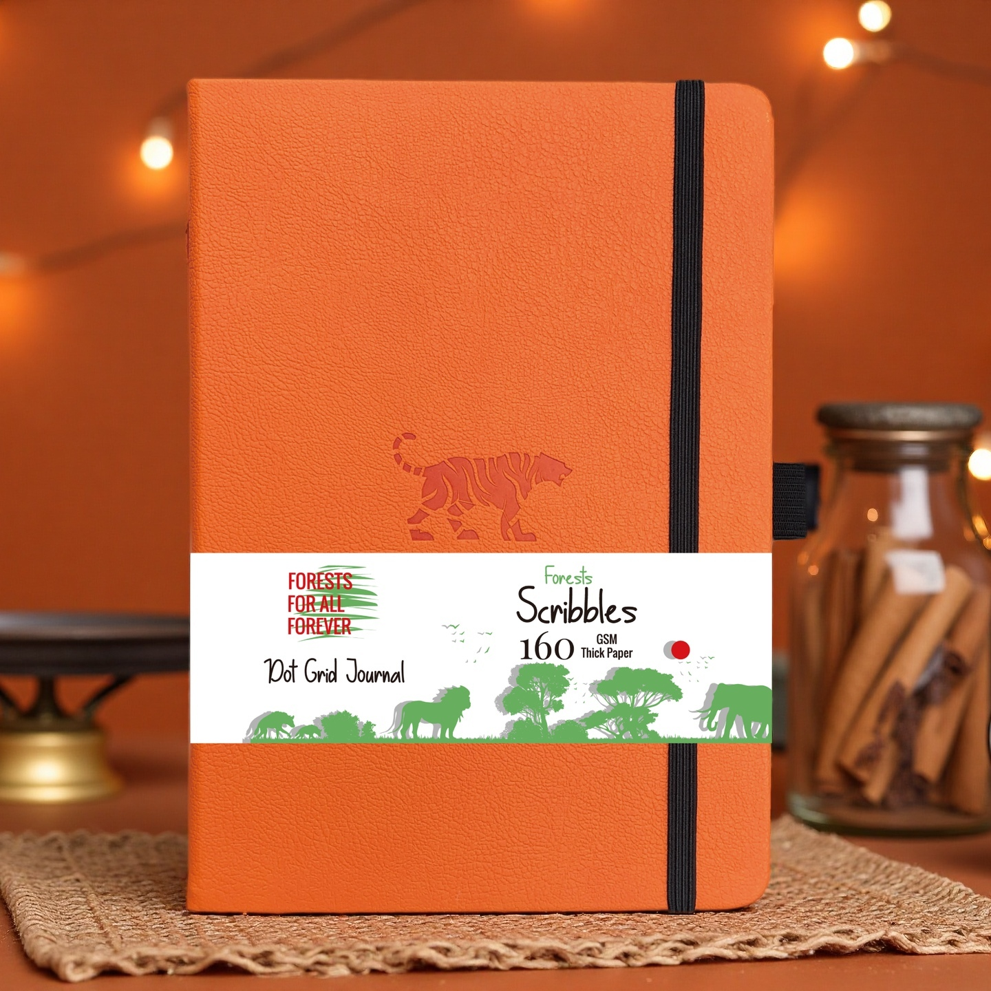 Journal à pois en papier de bambou 160 g/m², taille MOLESKINE de voyage-1
