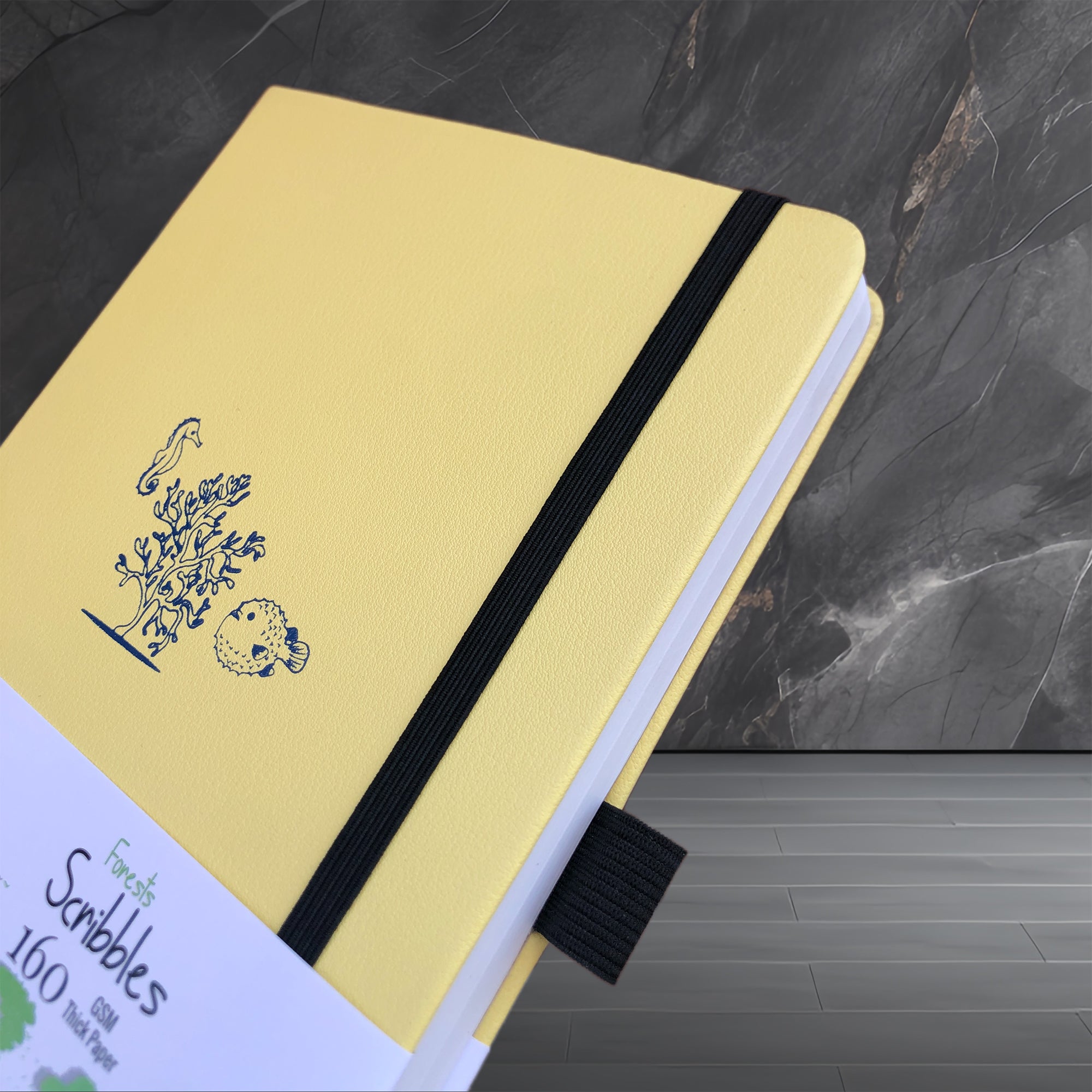 A5 Ocean Life Dot Grid Journal with 160gsm Bamboo Paper-zoom-2