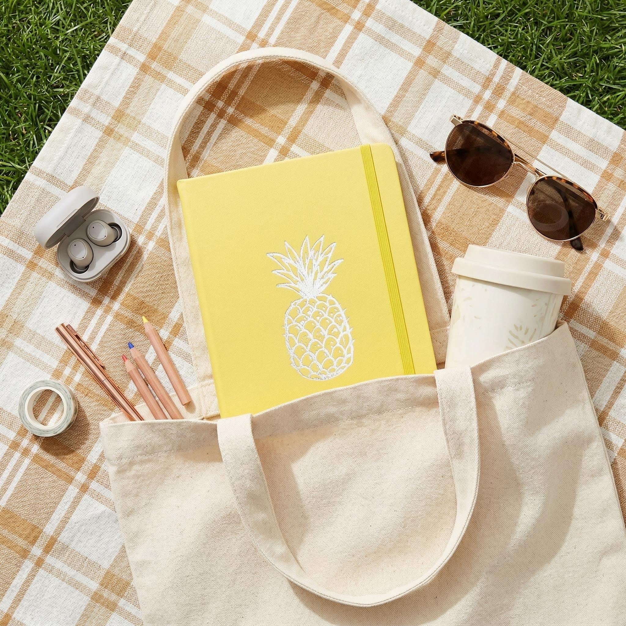 Open notebook showing 5x5mm dot grid 160gsm pages