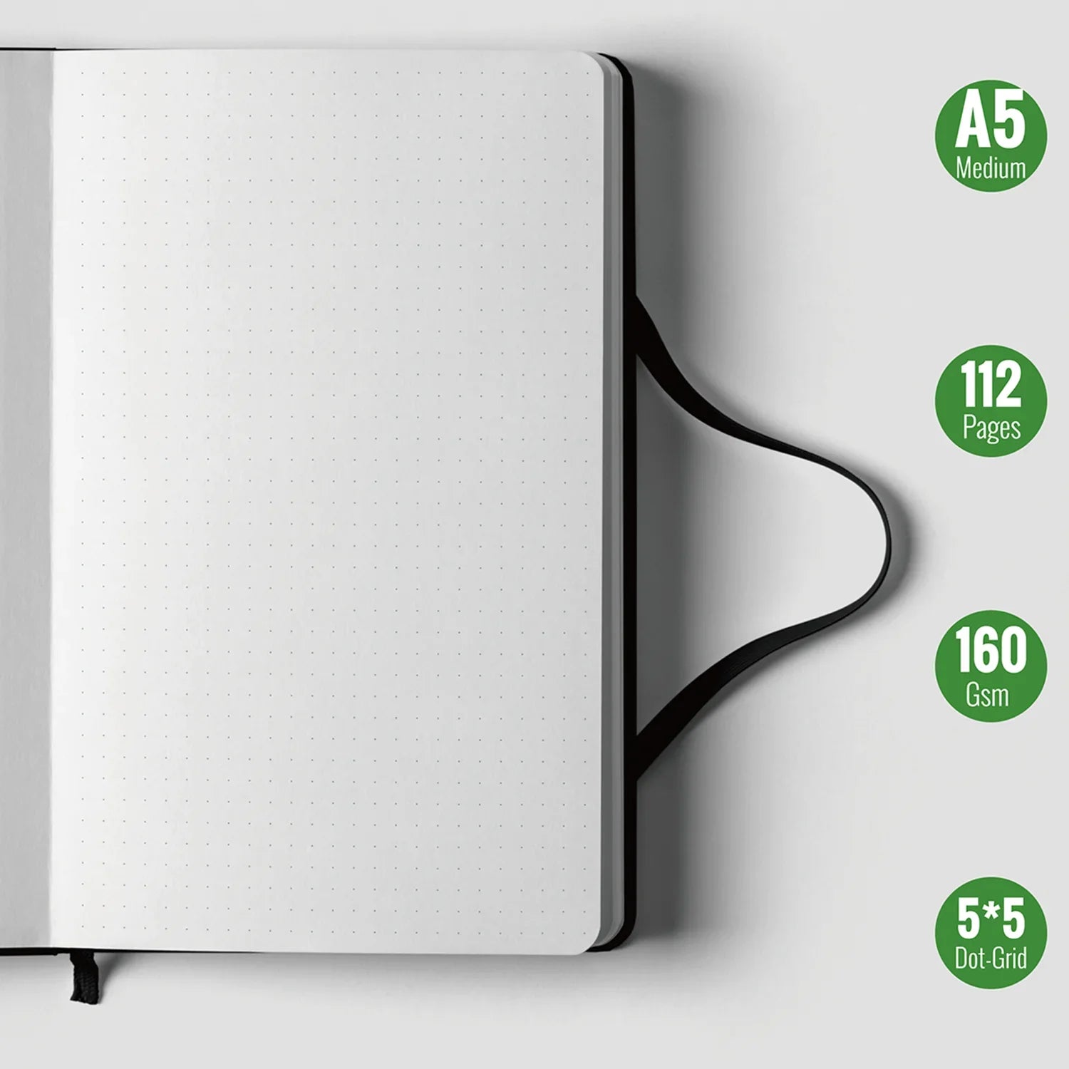 BUKE Bee Holographic Dot Grid Notebook 160gsm Bamboo Paper-zoom-7