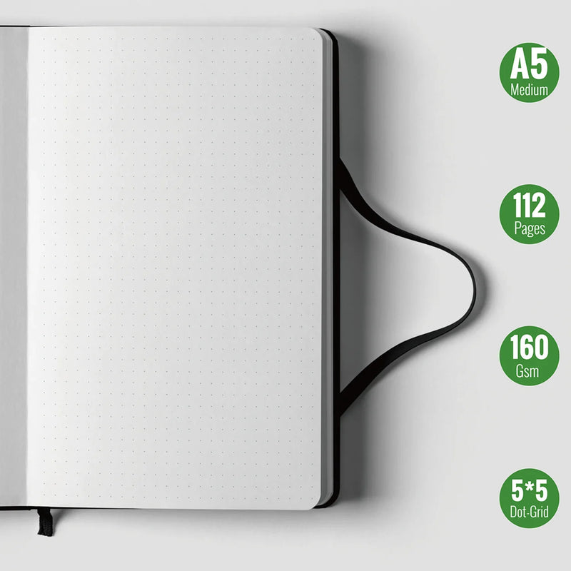 BUKE Bee Holographic Dot Grid Notebook 160gsm Bamboo Paper-zoom-