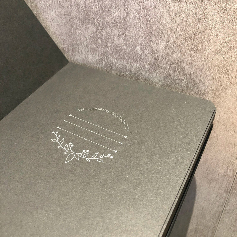 150g Black Paper Bullet Dotted Journal, 160 Pages 5x5mm Dot Grid Notebook, A5 Size Vegan PU Leather Hardcover With Elastic band-zoom-