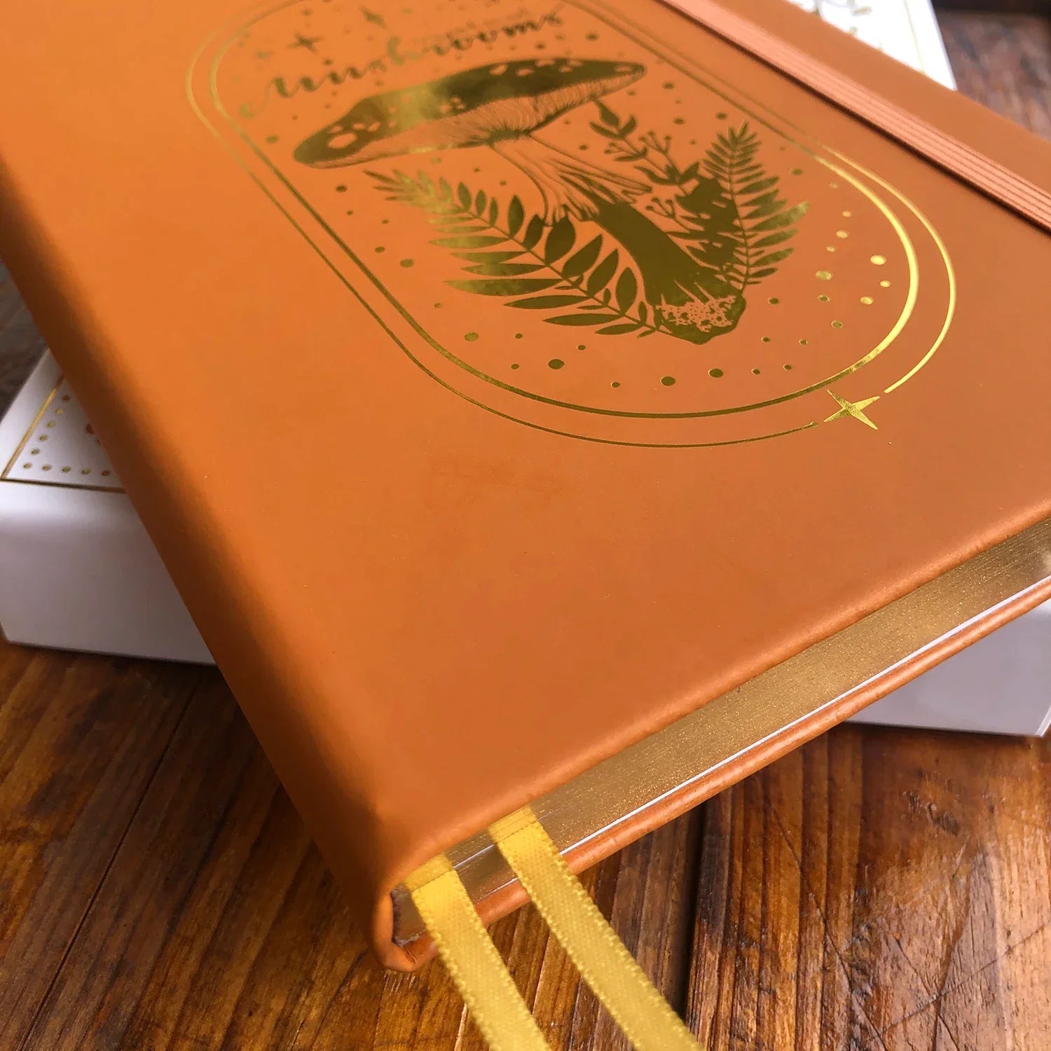 MyStical Mashroom Bullet Dot Grid Notizbuch Gepunktetes Journal A5 PU-Leder Hardcover 160 g/m² Bambuspapier und Goldkante GESCHENKBOX-8