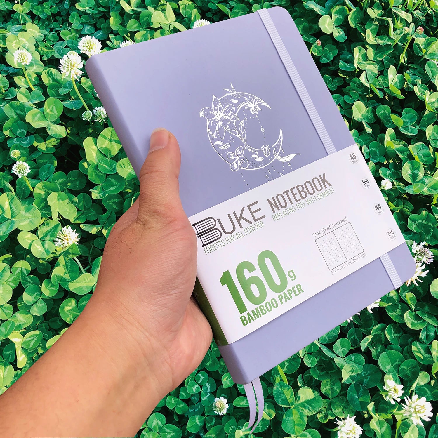 160gsm bamboo paper watercolor journal dotted notebook supper white pages drawing sketchbook-zoom-5