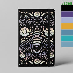 BUKE bee holographic dot grid notebook available in multiple color options