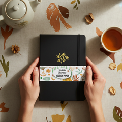 buke-black-pu-dot-grid-journal-front-view