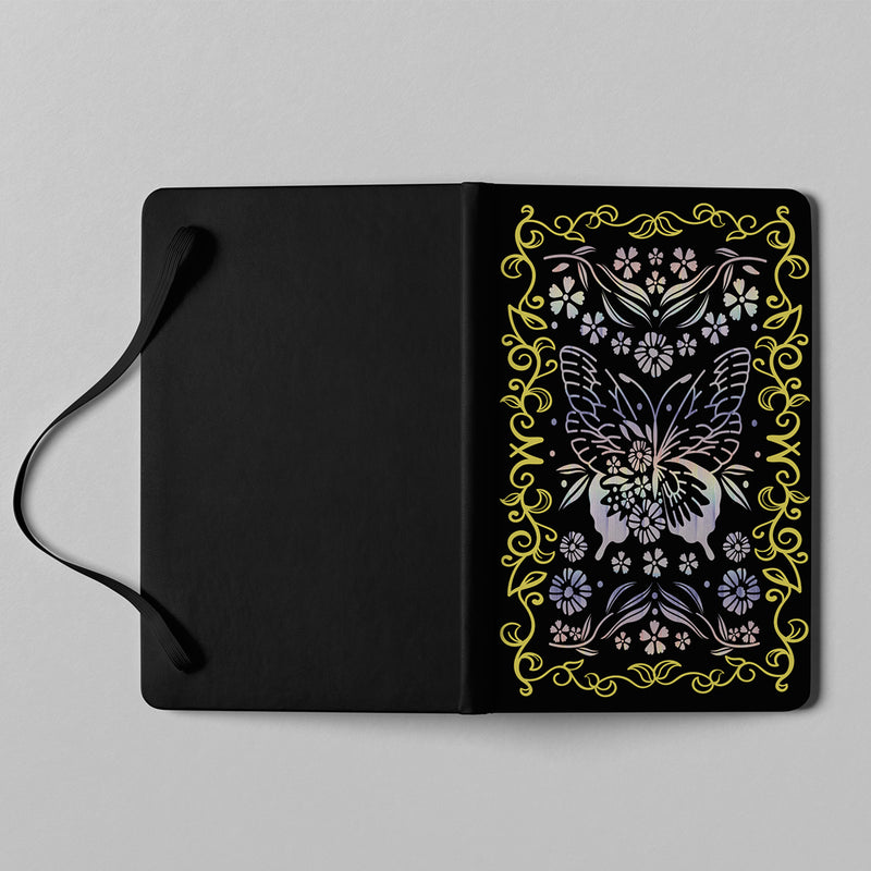 BUKE Butterfly Holographic Dot Grid Notebook 160gsm Bamboo Paper-zoom-