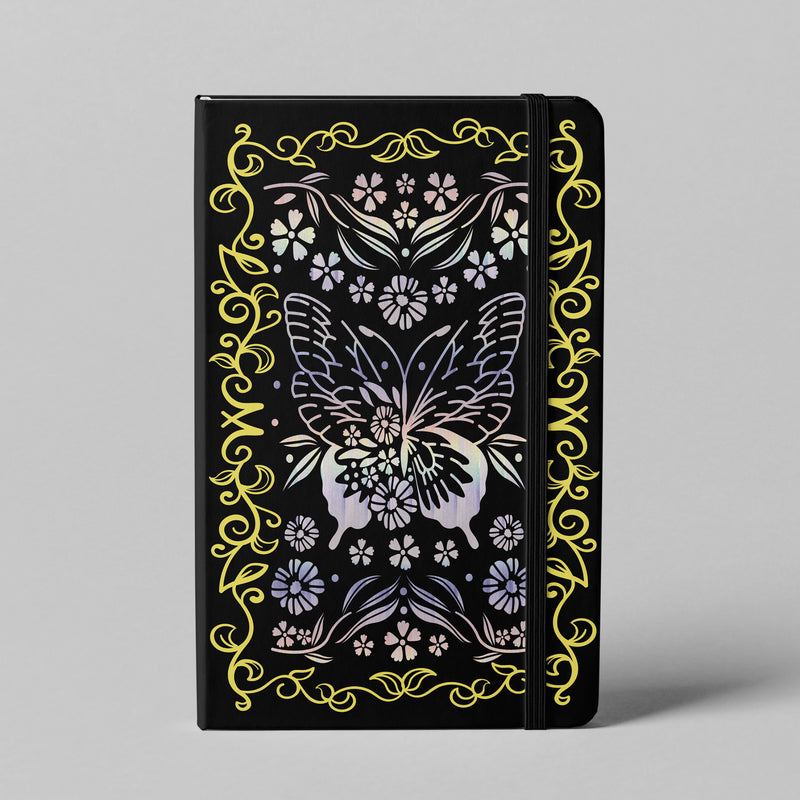 BUKE Butterfly Holographic Dot Grid Notebook 160gsm Bamboo Paper-zoom-