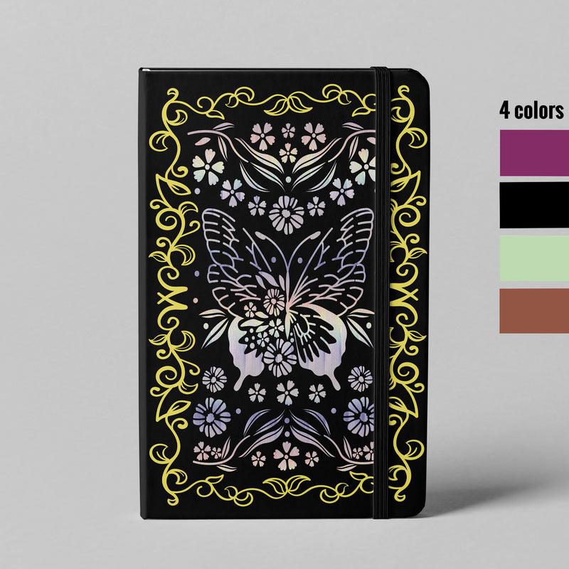 BUKE Butterfly Holographic Dot Grid Notebook 160gsm Bamboo Paper-zoom-
